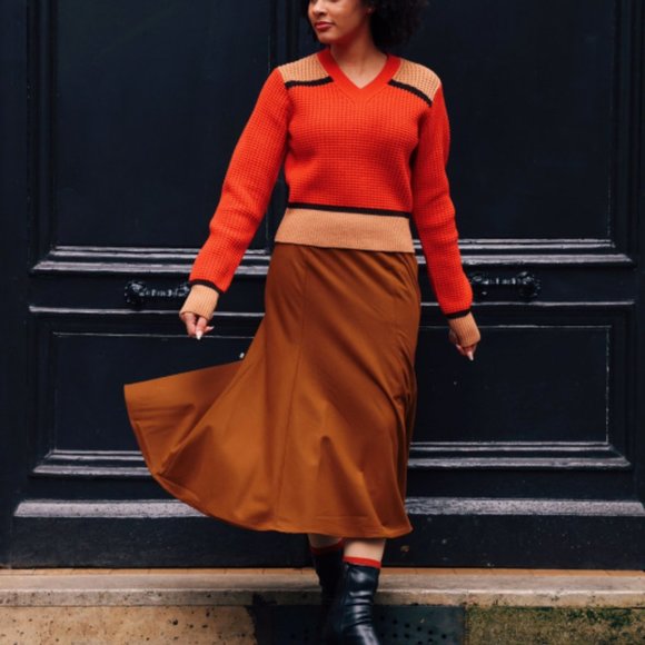 [Marni x Uniqlo] Knitted V-Neck Long-Sleeve Sweater - Picture 5 of 6